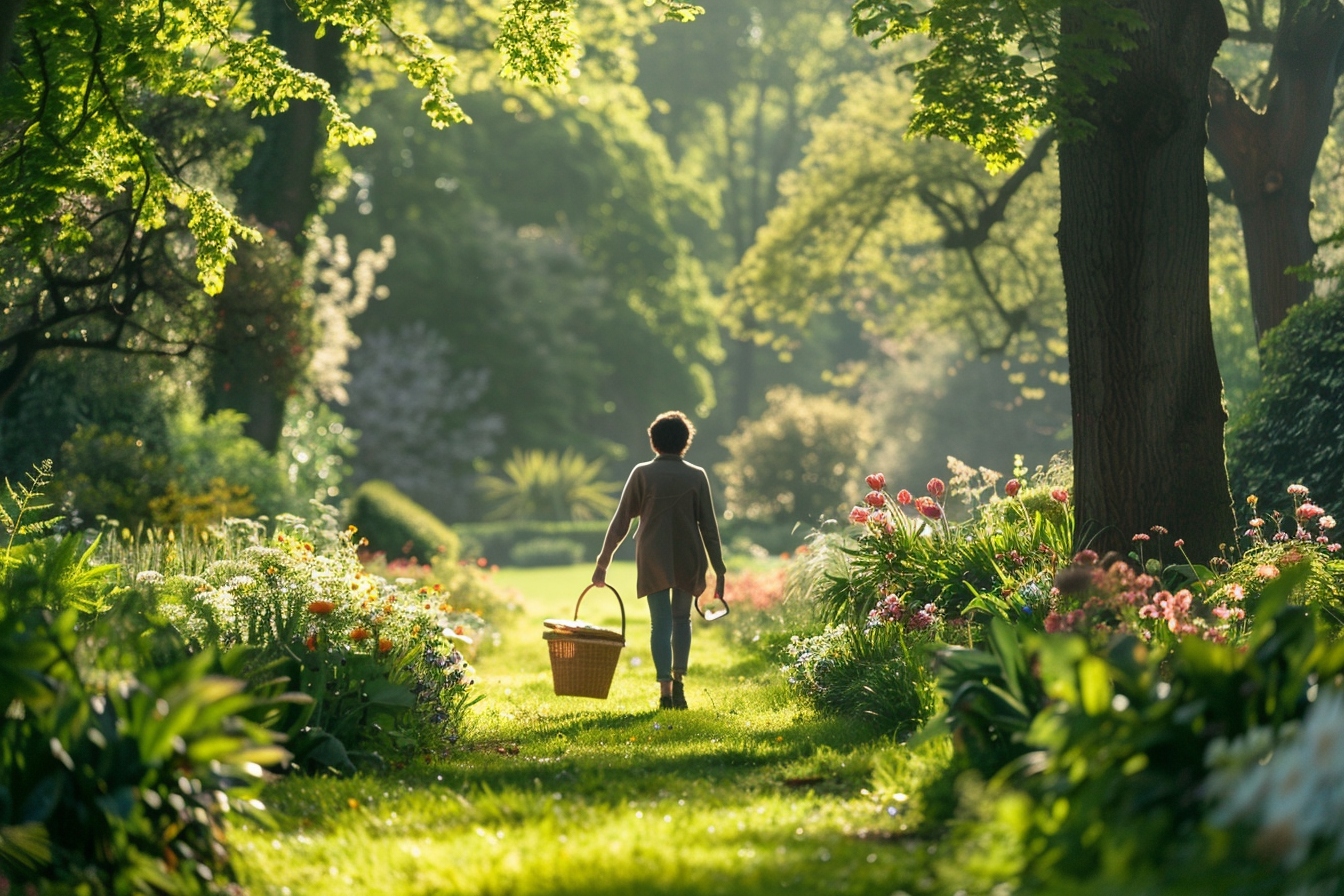 Famille profitant d'un pique-nique au parc Henri Barbusse, l'un des espaces verts emblématiques d'Issy-les-Moulineaux, idéal pour un déménagement harmonieux avec la nature.