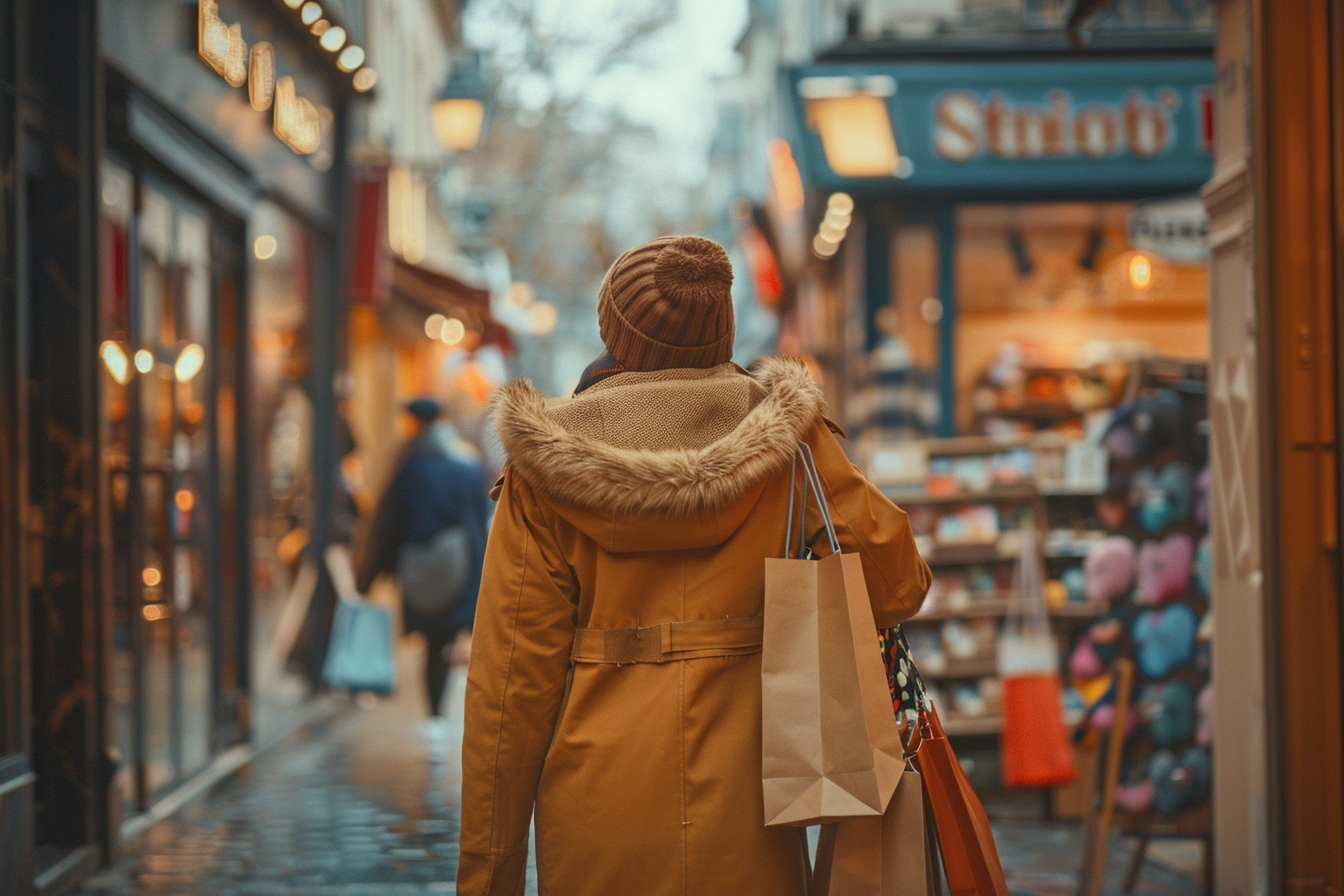 Shoppers explorant les boutiques les plus populaires lors d'une expérience de shopping unique à Issy-les-Moulineaux