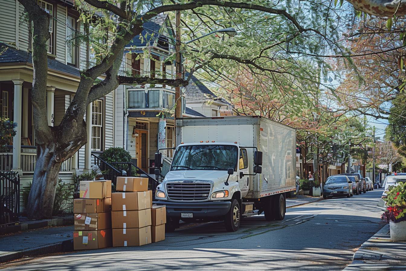 Cartons et camion de déménagement à Issy-les-Moulineaux illustrant la planification pour minimiser les coûts et optimiser les tarifs